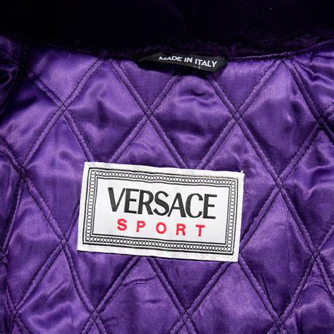 versace sport vintage|Versace Sport Vintage Leather Jacket .